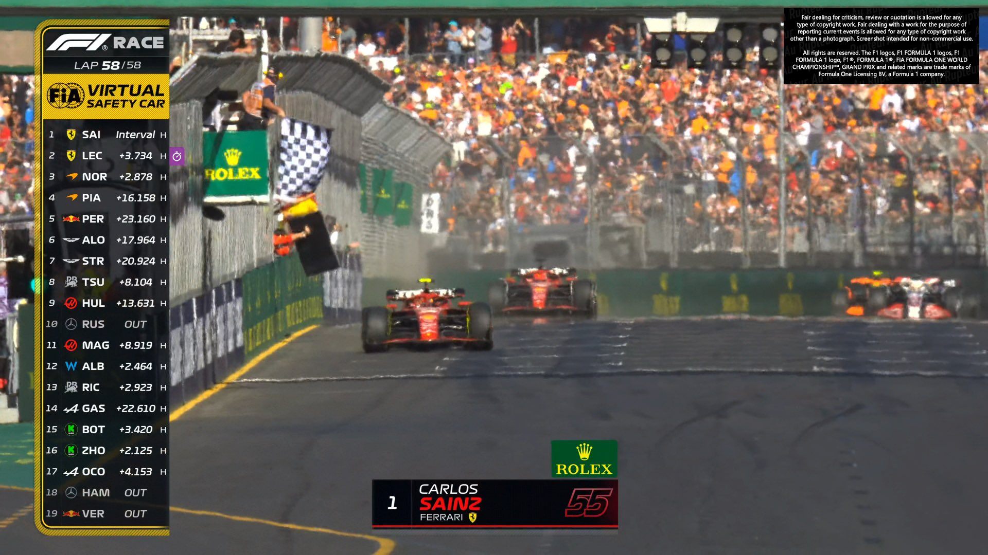 关于法拉利碾压雷诺车队，塞恩斯刷新纪录的信息